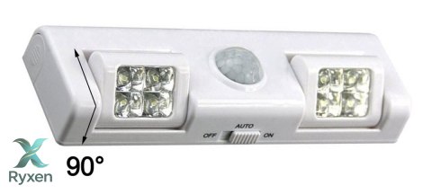 ZD26A Lampka 8 led czujnik ruchu biała ATL