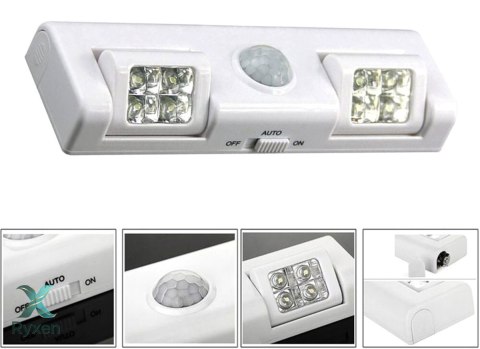 ZD26A Lampka 8 led czujnik ruchu biała ATL