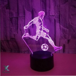 ZD98K Lampka nocna piłkarz 3d led ATL