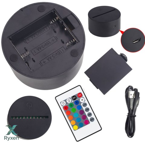 ZD98K Lampka nocna piłkarz 3d led ATL