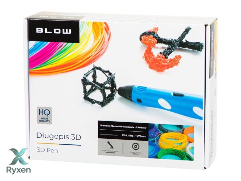 55-003# Długopis 3d drukarka 3d niebieski + 10m filament mix Blow