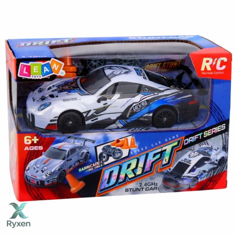 Auto Do Driftu Zdalnie Sterowane RC Wymienne Koła 4WD Niebieskie 1:24 LEAN TOYS