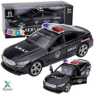 Auto Jednostki Specjalnej SWAT Otwierane Drzwi Napęd Światła Dźwięki Czarny LEAN TOYS