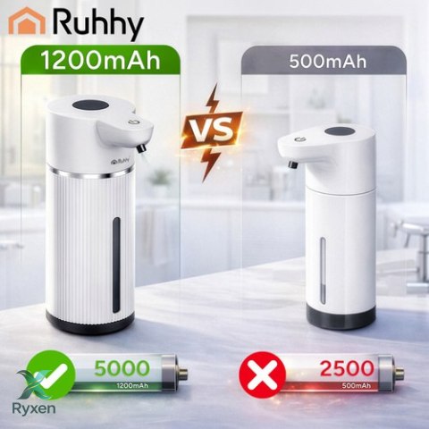 Dozownik mydła - bezdotykowy 420ml biały Ruhhy RUHHY