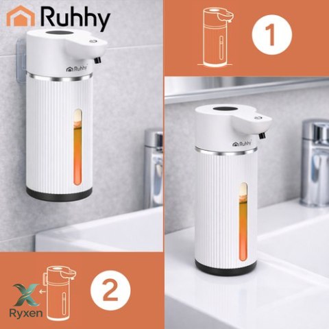 Dozownik mydła - bezdotykowy 420ml biały Ruhhy RUHHY