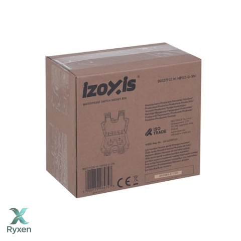 Gniazdo podwójne zewnętrzne 17x11x10cm Izoxis IZOXIS
