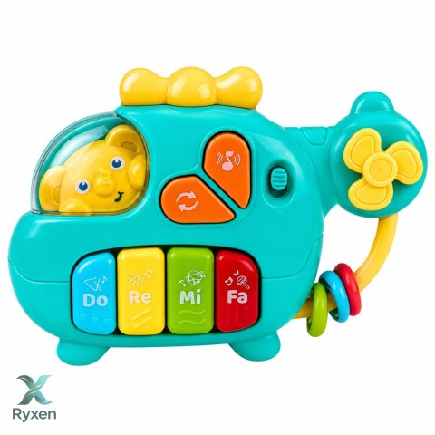 Helikopter Muzyczny Pianinko Edukacyjne Dla Malucha Melodie Dźwięki LEAN TOYS