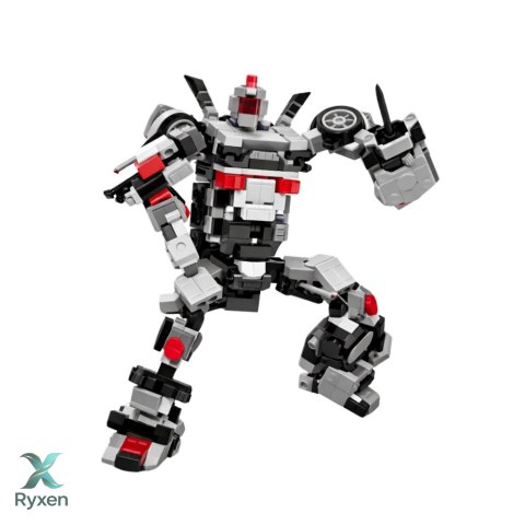 Klocki Konstrukcyjne Samochód Wyścigowy Robot 2W1 Biały 320 el. LEAN TOYS