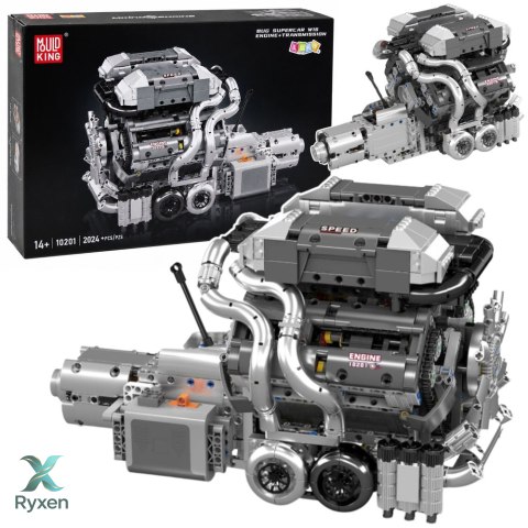 Klocki Konstrukcyjne Silnik Samochodowy V8 Skrzynia Biegów 2024 el. LEAN TOYS