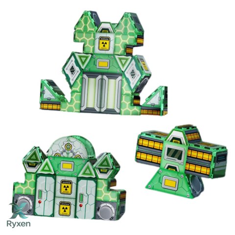 Klocki Magnetyczne Kosmos Stacja Kosmiczna 4D 172el LEAN TOYS