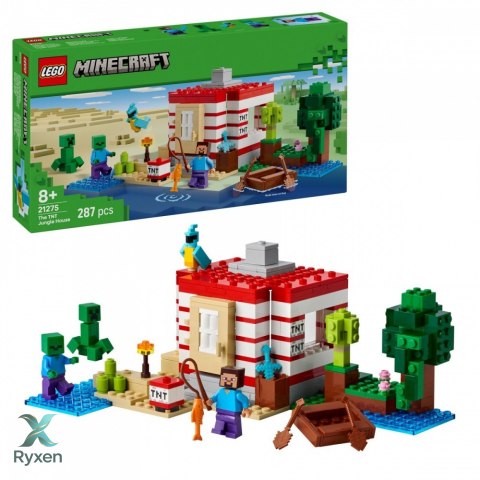 Klocki minecraft 21275 dom tnt w dżungli LEGO