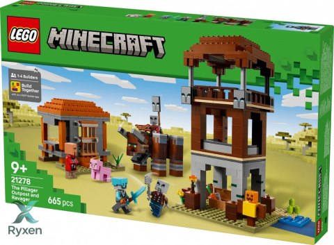 Klocki minecraft 21278 kryjówka rozbójników i dewastatorów LEGO