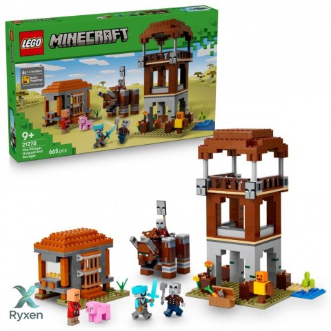 Klocki minecraft 21278 kryjówka rozbójników i dewastatorów LEGO