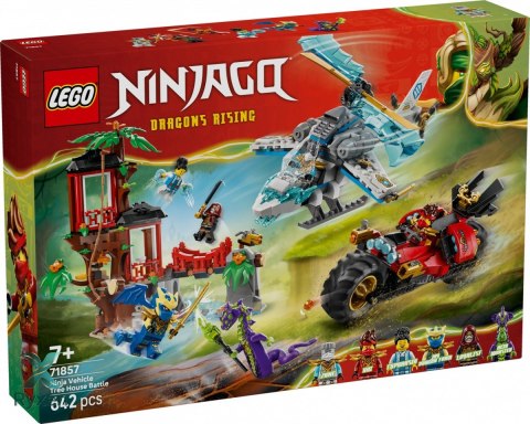 Klocki ninjago 71857 bitwa ninja: domek na drzewie z pojazdami LEGO