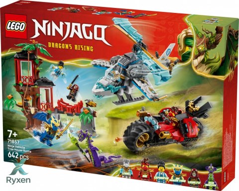 Klocki ninjago 71857 bitwa ninja: domek na drzewie z pojazdami LEGO