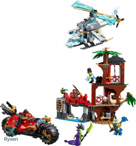 Klocki ninjago 71857 bitwa ninja: domek na drzewie z pojazdami LEGO