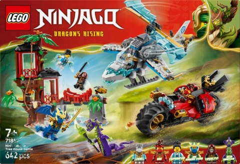 Klocki ninjago 71857 bitwa ninja: domek na drzewie z pojazdami LEGO