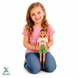 Lalka Anlily Podróżniczka Turystka z Pieskiem Plecak Akcesoria Zestaw LEAN TOYS