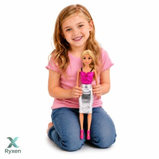 Lalka Anlily Projektantka Ubrań Krawcowa Maszyna Do Szycia Akcesoria Zestaw LEAN TOYS