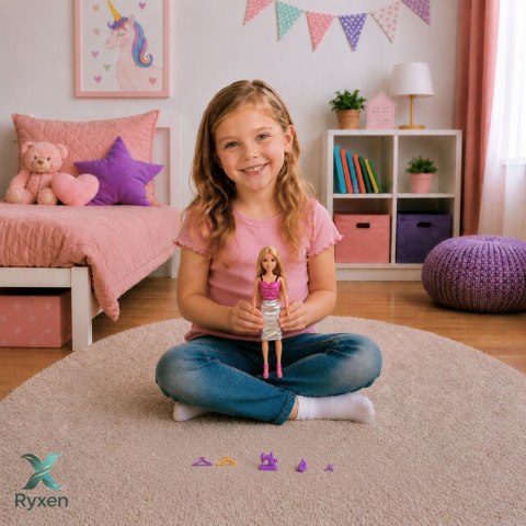 Lalka Anlily Projektantka Ubrań Krawcowa Maszyna Do Szycia Akcesoria Zestaw LEAN TOYS