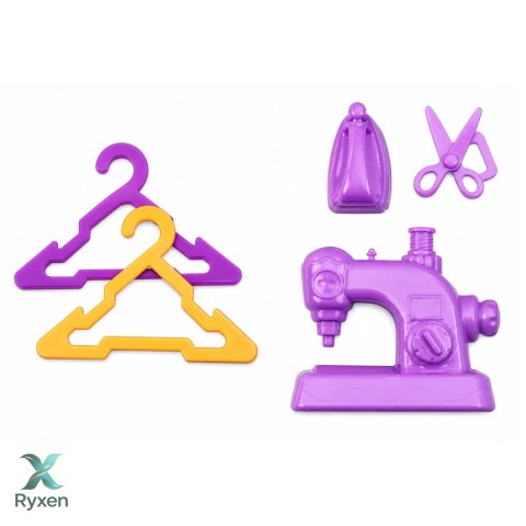 Lalka Anlily Projektantka Ubrań Krawcowa Maszyna Do Szycia Akcesoria Zestaw LEAN TOYS