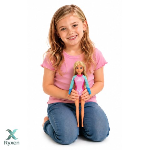 Lalka Anlily Surferka W Kombinezonie Z Deską Surfingową Akcesoria Zestaw LEAN TOYS