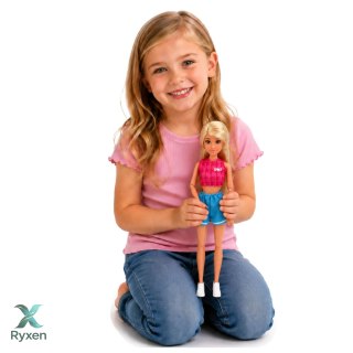 Lalka Anlily w Stroju Sportowym Hantle Torba Bidon Akcesoria Zestaw LEAN TOYS
