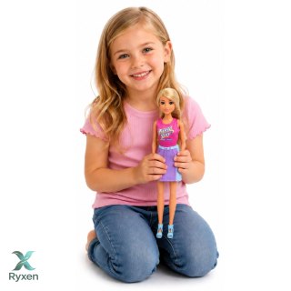 Lalka Anlily z Białym Pieskiem w Kołnierzu Legowisko Akcesoria Zestaw LEAN TOYS