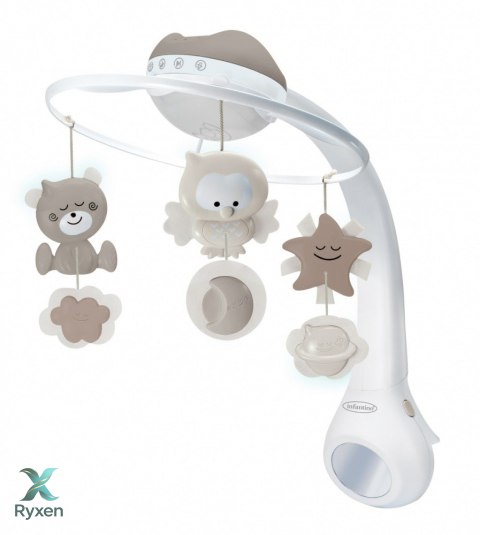 Muzyczna karuzelka 3w1 infantino beżowa B KIDS