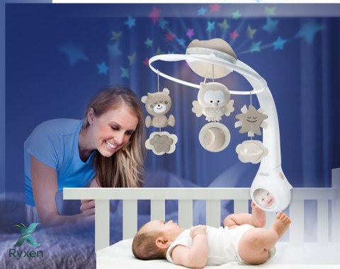 Muzyczna karuzelka 3w1 infantino beżowa B KIDS