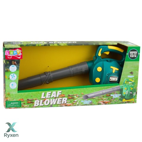 Ogrodowa Dmuchawa Do Liści Dla Dzieci Dmucha Dźwięki Zielona LEAN TOYS