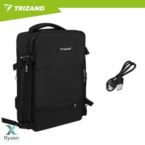 Plecak turystyczny 42x32x40cm czarny Trizand TRIZAND
