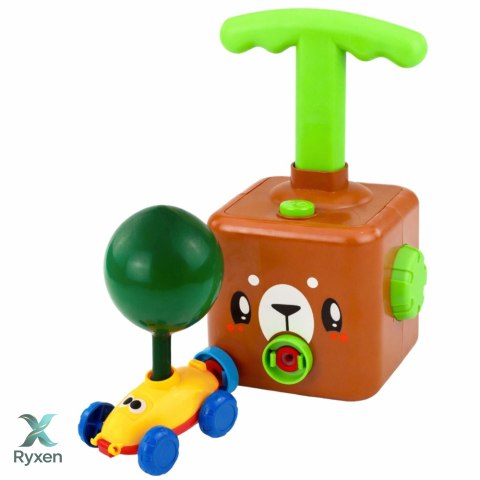 Wyrzutnia Balonów Autek Zabawka Edukacyjna Dla Dzieci Miś LEAN TOYS