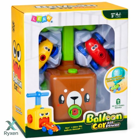 Wyrzutnia Balonów Autek Zabawka Edukacyjna Dla Dzieci Miś LEAN TOYS