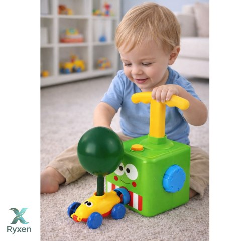 Wyrzutnia Balonów Autek Zabawka Edukacyjna Dla Dzieci Żaba LEAN TOYS