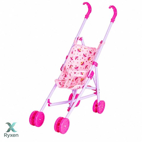 Zestaw Interaktywna Lalka Bobas Sika Płacze Wózek Kołyska Akcesoria 3w1 LEAN TOYS