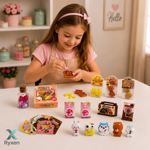 Zestaw Kreatywny DIY Tworzenie Dekorowanie Squishy Mini Słodycze Przekąski LEAN TOYS