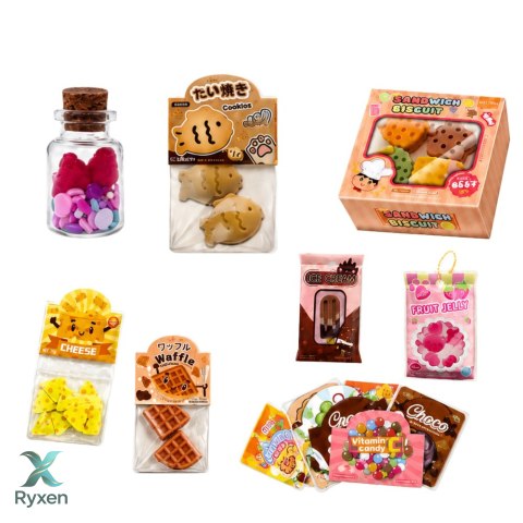 Zestaw Kreatywny DIY Tworzenie Dekorowanie Squishy Mini Słodycze Przekąski LEAN TOYS