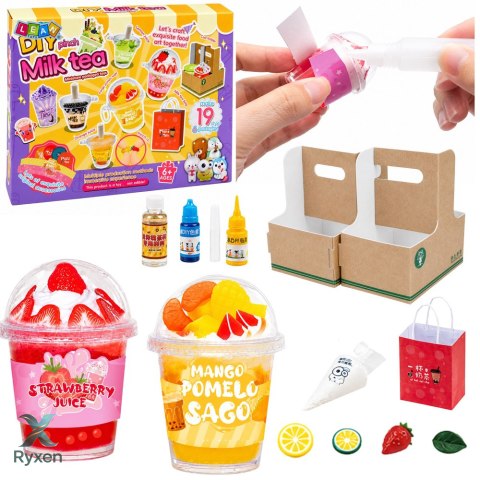 Zestaw Kreatywny DIY Tworzenie Dekorowanie Squishy Napoje Mleczne LEAN TOYS