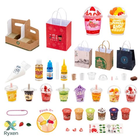 Zestaw Kreatywny DIY Tworzenie Dekorowanie Squishy Napoje Mleczne LEAN TOYS