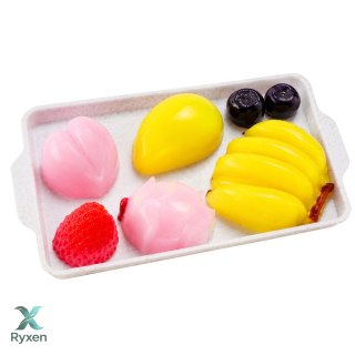 Zestaw Kreatywny Plastyczny Tworzenie Ozdobne Squishy Owoce DIY LEAN TOYS