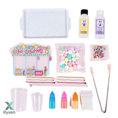 Zestaw Kreatywny Plastyczny Tworzenie Ozdobne Squishy Owoce DIY LEAN TOYS