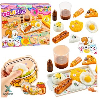 Zestaw Kreatywny Plastyczny Tworzenie Squish Ozdobne Jedzenie Śniadanie DIY LEAN TOYS