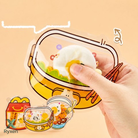 Zestaw Kreatywny Plastyczny Tworzenie Squish Ozdobne Jedzenie Śniadanie DIY LEAN TOYS