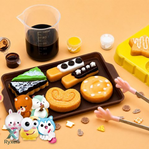 Zestaw Kreatywny Plastyczny Tworzenie Squishy Ozdobne Ciastka DIY LEAN TOYS