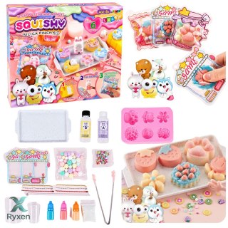 Zestaw Kreatywny Plastyczny Tworzenie Squishy Ozdobne Deserki Kwiatki DIY LEAN TOYS
