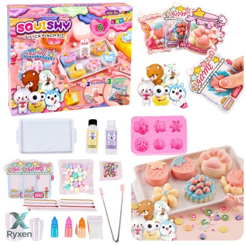 Zestaw Kreatywny Plastyczny Tworzenie Squishy Ozdobne Deserki Kwiatki DIY LEAN TOYS