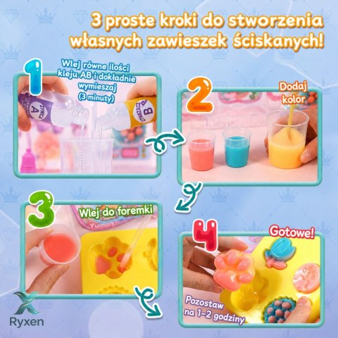 Zestaw Kreatywny Plastyczny Tworzenie Squishy Ozdobne Deserki Kwiatki DIY LEAN TOYS
