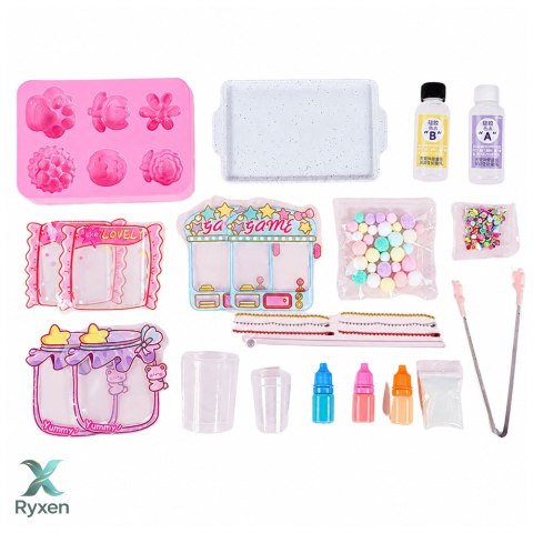 Zestaw Kreatywny Plastyczny Tworzenie Squishy Ozdobne Deserki Kwiatki DIY LEAN TOYS
