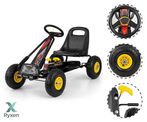 Gokart na pedały thor czarny MILLY MALLY